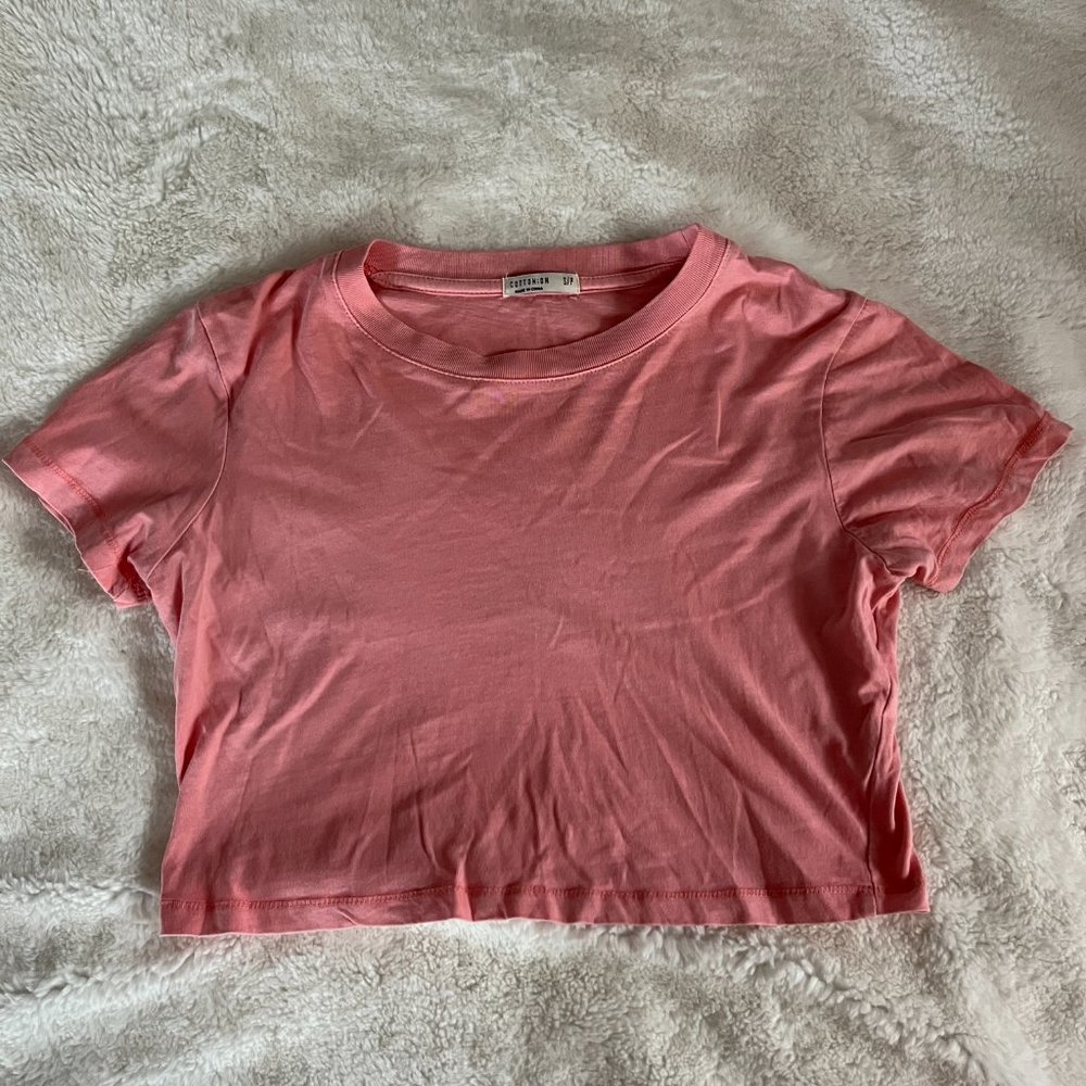 Cotton On Crop Top, Pink, Size Small